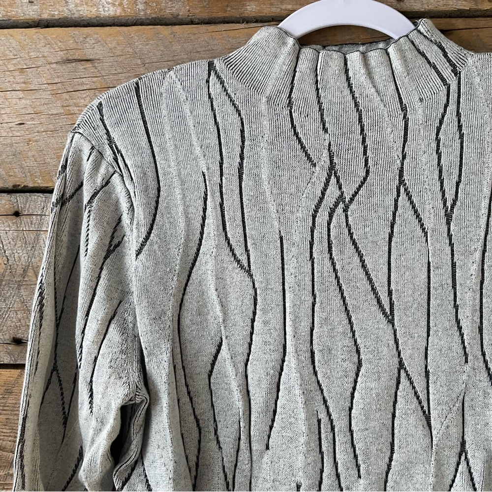 Nic + Zoe Women's Knit Sweater Tunic Mock Neck Long Sleeve Size XL New - Picture 2 of 13